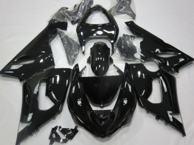 2005-2006 Kawasaki ZX6R Motorcycle Fairings - Glossy Black