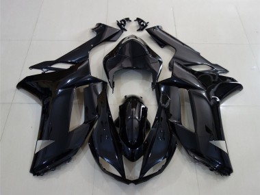 2007-2008 Kawasaki ZX6R Motorcycle Fairing - Glossy Black