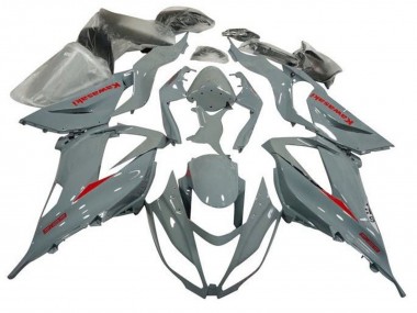 2013-2018 Kawasaki ZX6R Motorcycle Fairing - Nardo Grey Red