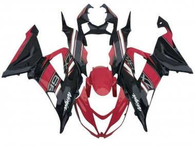 2013-2018 Kawasaki ZX6R Motorcycle Fairings - Red Black White