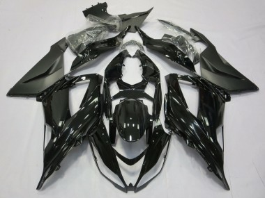 2013-2018 Kawasaki ZX6R Motorcycle Fairing - Glossy Black Matte Black