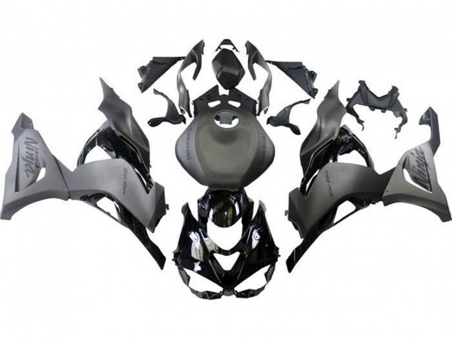 2023-2025 Kawasaki ZX6R Motorcycle Fairings - Matte Black Matte Grey Glossy Black