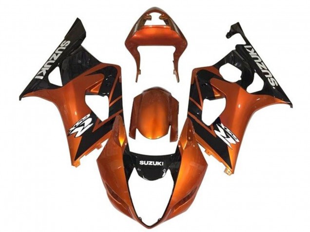 2003-2004 Suzuki GSXR 1000 Motorcycle Fairings - Orange Black White