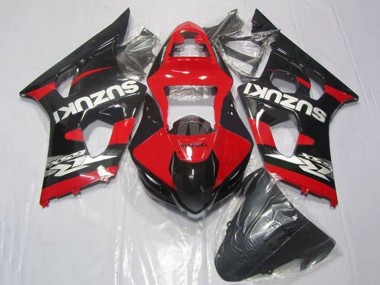 2003-2004 Suzuki GSXR 1000 Motorcycle Fairings - Red Black Silver
