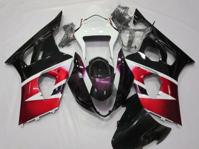 2003-2004 Suzuki GSXR 1000 Motorcycle Fairings - White Red Purple Black