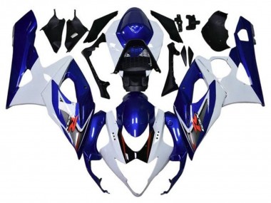 2005-2006 Suzuki GSXR 1000 Motorcycle Fairings - White Blue Red