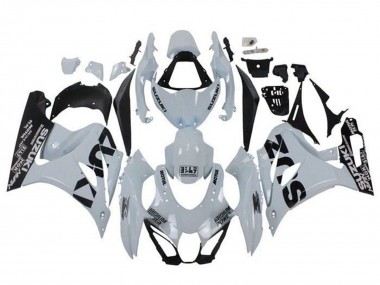 2017-2024 Suzuki GSXR1000 Motorcycle Fairings - White Black