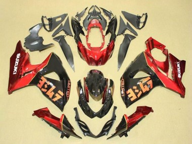 2009-2016 Suzuki GSXR 1000 Motorcycle Fairing Kits - Red Black