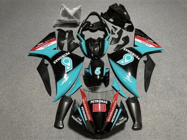 2009-2011 Yamaha YZF 1000 R1 Motorcycle Fairings - Glossy Black Light Blue Red Petronas