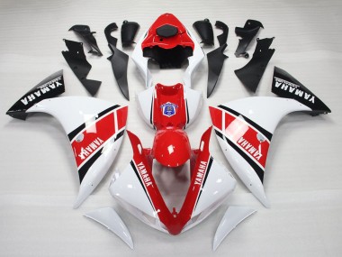 2009-2011 Yamaha YZF 1000 R1 Motorcycle Fairings - White Red Black