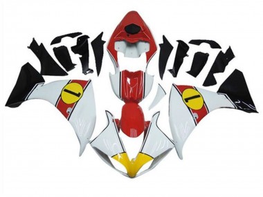 2009-2011 Yamaha YZF 1000 R1 Motorcycle Fairings - White Red Yellow Black