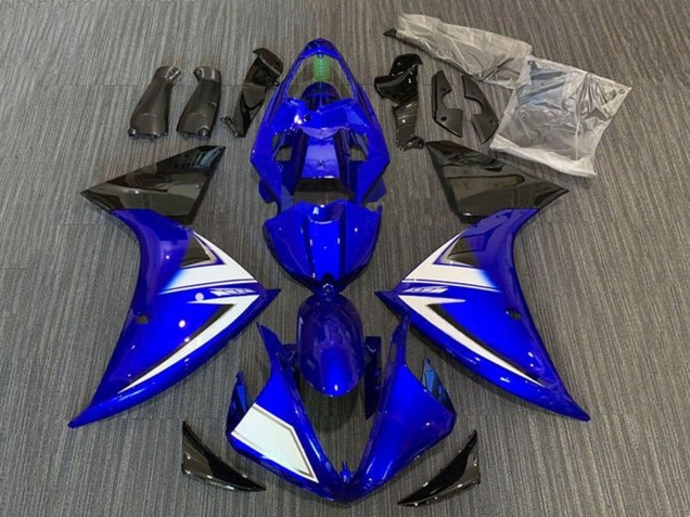 2012-2014 Yamaha YZF 1000 R1 Motorcycle Fairings - Blue White Black Stripe