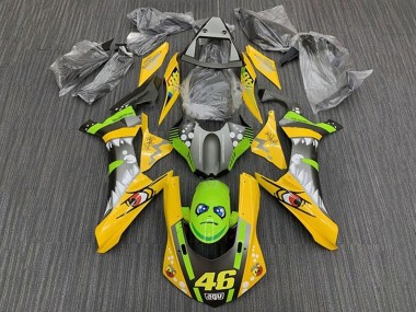 2015-2019 Yamaha YZF 1000 R1 Motorcycle Fairings - Yellow Green Shark 46