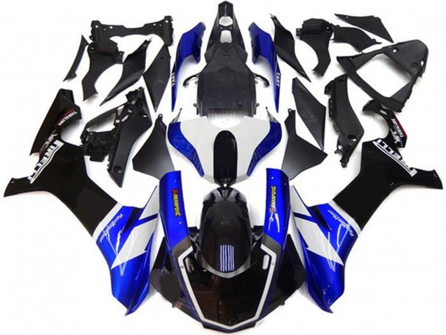 2015-2019 Yamaha YZF 1000 R1 Motorcycle Fairing Kits - Blue White Glossy Black