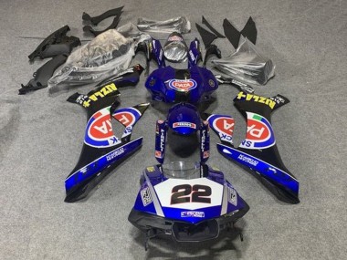 2015-2019 Yamaha YZF 1000 R1 Motorcycle Fairings - Blue White Black Red Pata 22