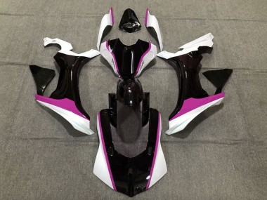 2015-2019 Yamaha YZF 1000 R1 Motorcycle Fairings - White Glossy Black Pink