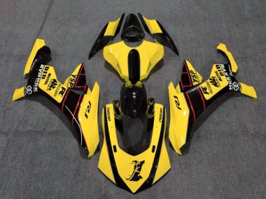 2015-2019 Yamaha YZF 1000 R1 Motorcycle Fairings - Yellow Red Black