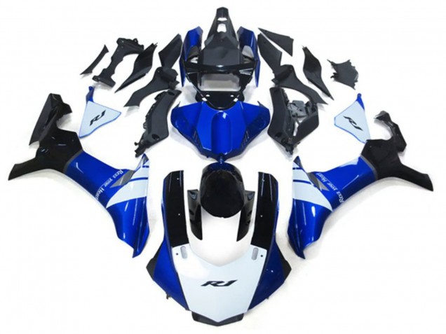 2020-2025 Yamaha YZF 1000 R1 Motorcycle Fairing Kits - White Blue Glossy Black