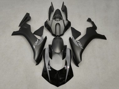 2020-2025 Yamaha YZF 1000 R1 Motorcycle Fairings - Glossy Black Matte Black Nardo Grey