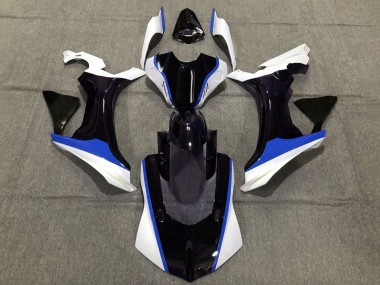 2020-2025 Yamaha YZF 1000 R1 Motorcycle Fairings - White Blue Glossy Black