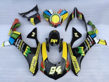 2020-2025 Yamaha YZF 1000 R1 Motorcycle Fairings - White Blue Green Yellow Black Color Wheel 94