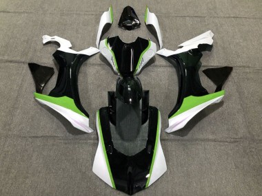 2020-2025 Yamaha YZF 1000 R1 Motorcycle Fairings - White Green Glossy Black