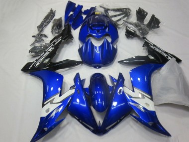 2004-2006 Yamaha YZF 1000 R1 Motorcycle Fairings - Blue White Glossy Black