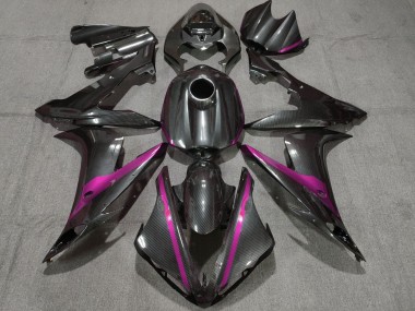 2004-2006 Yamaha YZF 1000 R1 Motorcycle Fairings - Carbon Fiber Style Pink