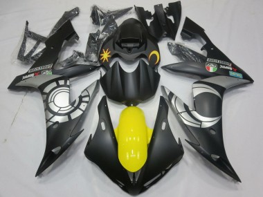 2004-2006 Yamaha YZF 1000 R1 Motorcycle Fairings - Matte Black Silver Yellow
