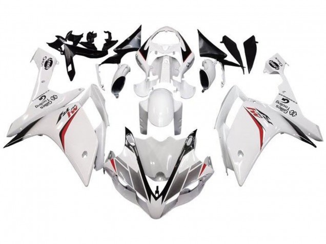 2007-2008 Yamaha YZF 1000 R1 Motorcycle Fairing - White Red Black Stripe