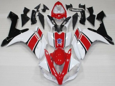 2007-2008 Yamaha YZF 1000 R1 Motorcycle Fairings - White Red Black