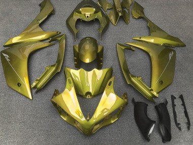 2007-2008 Yamaha YZF 1000 R1 Motorcycle Fairings - Yellow Olive