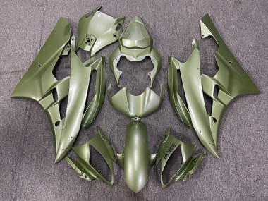 2006-2007 Yamaha YZF R6 Motorcycle Fairings - Olive Green