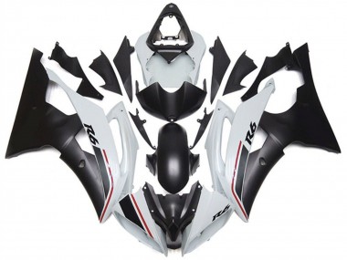 2008-2016 Yamaha YZF R6 Motorcycle Fairing - White Matte Black Red