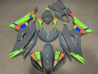 2008-2016 Yamaha YZF R6 Motorcycle Fairings - Nardo Grey Neon Green Color Wheel