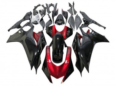 2017-2023 Yamaha YZF R6 Motorcycle Fairings - Red Glossy Black