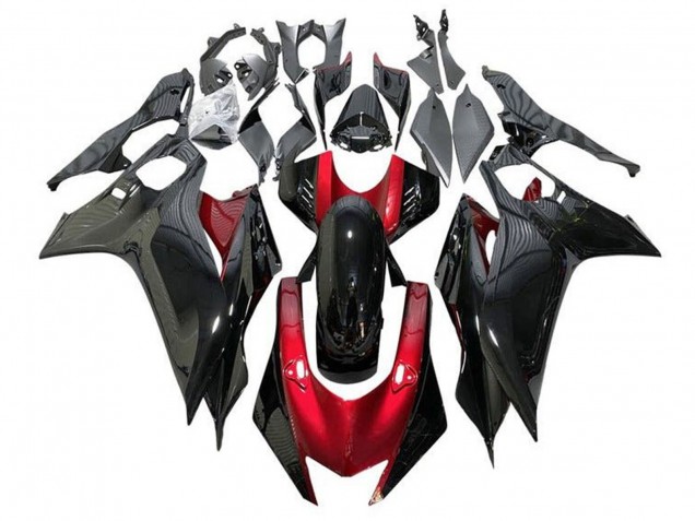 2017-2023 Yamaha YZF R6 Motorcycle Fairings - Red Glossy Black