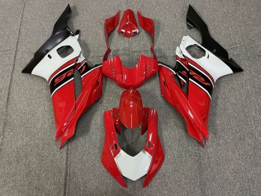2017-2023 Yamaha YZF R6 Motorcycle Fairings - White Red Matte Black