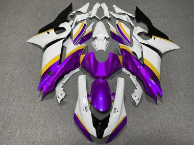 2017-2023 Yamaha YZF R6 Motorcycle Fairings - White Blue Purple Black