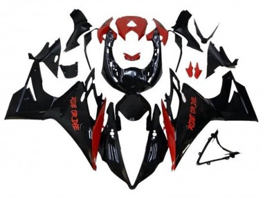 2013-2016 Triumph Daytona 675 Triple Motorcycle Fairings - Glossy Black Red Ride or Die