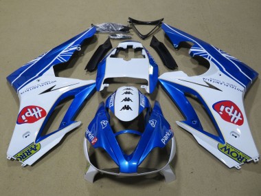 2006-2008 Triumph Daytona 675 Triple Motorcycle Fairings - White Blue