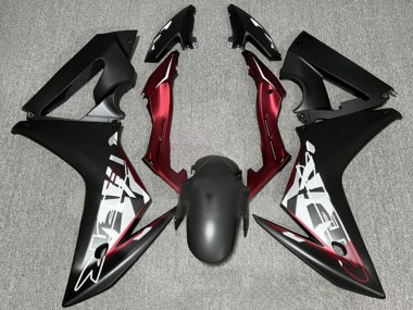2014-2016 Honda CBR650F Motorcycle Fairings - Matte Black Red