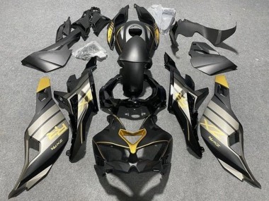 2019-2025 Kawasaki ZX4R ZX-4RR Motorcycle Fairings - Matte Black Glossy Black Grey Gold