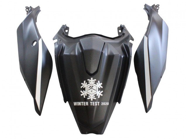 2018-2024 Kawasaki EX400 Motorcycle Fairings - Matte Black Green Monster Showr Snow