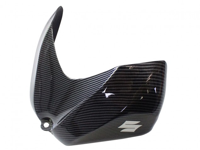 2006-2007 Suzuki GSXR 600/750 Motorcycle Fairings - Black White Carbon Fiber Style