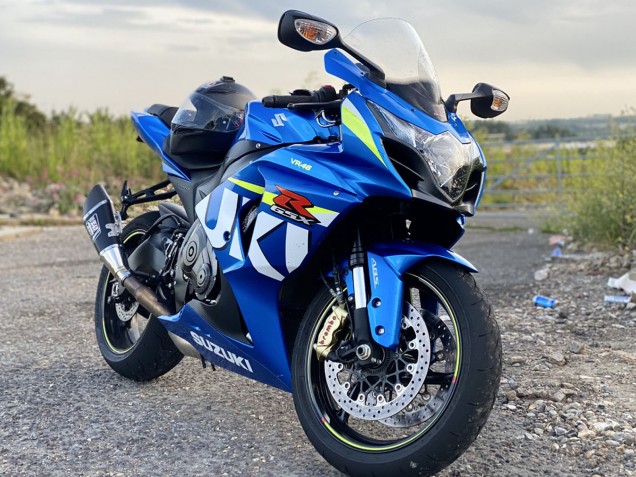 2009-2016 Suzuki GSXR 1000 Motorcycle Fairings - Blue Green White