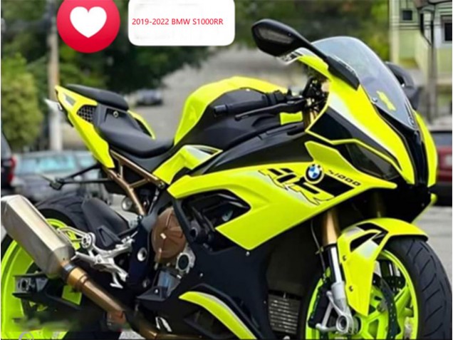 2019-2022 BMW S1000RR Motorcycle Fairings - Lemon Yellow