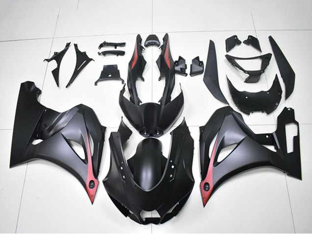 2017-2024 Suzuki GSXR 1000 Motorcycle Fairings - Matte Black Red