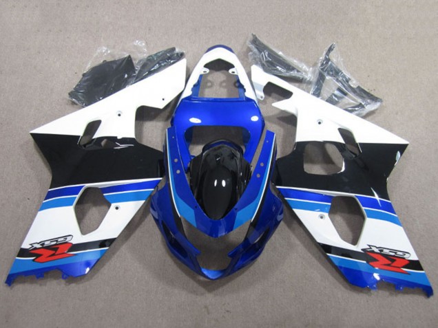 2004-2005 Suzuki GSXR 600 Motorcycle Fairings - White Blue Black Red