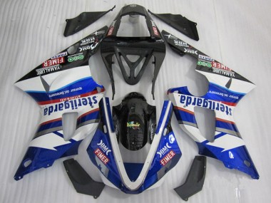 2000-2001 Yamaha YZF R1 Motorcycle Fairings - White Blue Black Red Fimer Sterilgarda